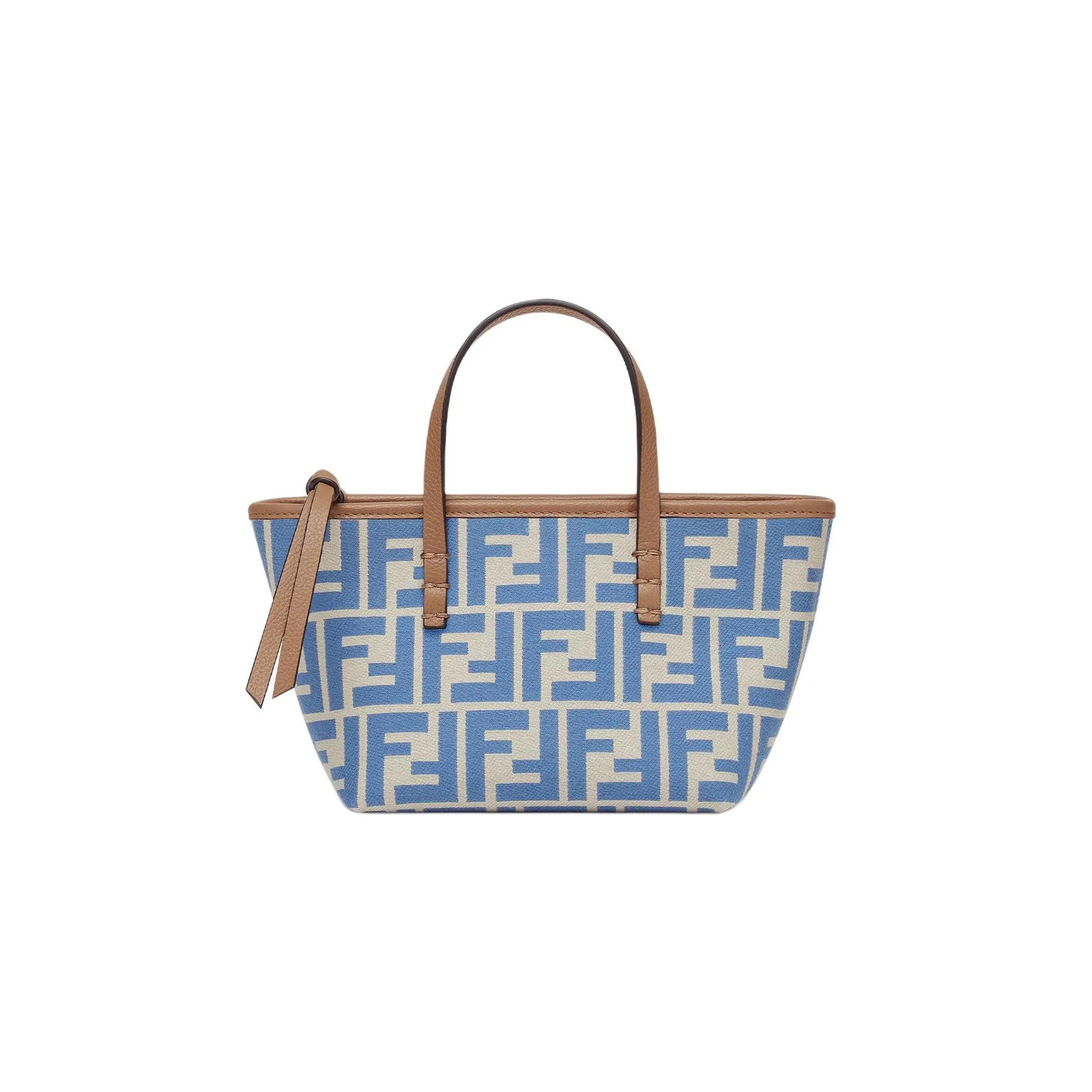 F**di roll ff jacquard mini tote bag 8bs09anwtf1npy (18*14*12cm)